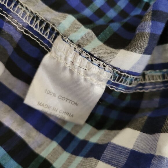 Rolling Paper Western Pearl Snap Shirt Mens Size Large Plaid Short Sleeve - Picture 5 of 5